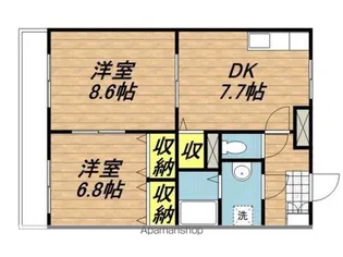 セゾンⅡ【1階】の間取り